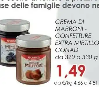 Conad City Conad - crema di marroni 330 g(ml) offerta