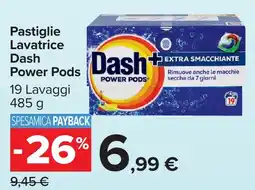 Carrefour Market Pastiglie Lavatrice Dash Power Pods offerta