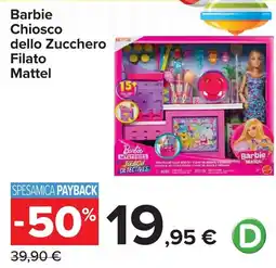 Carrefour Barbie Chiosco dello Zucchero Filato Mattel offerta