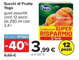 Carrefour Succhi di Frutta Yoga offerta