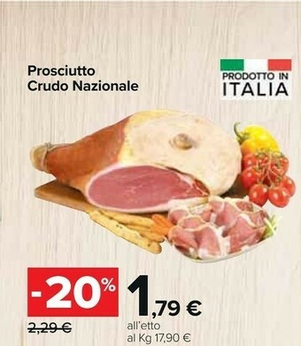 Carrefour Market Prosciutto crudo nazionale offerta
