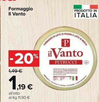 Carrefour Market Formaggio il vanto offerta