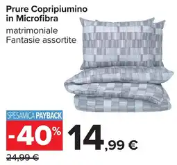 Carrefour Prure Copripiumino in Microfibra offerta