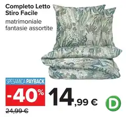 Carrefour Completo Letto Stiro Facile offerta