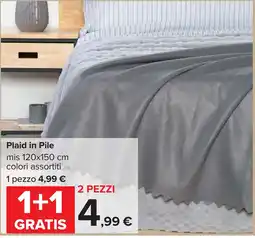 Carrefour Plaid in Pile offerta