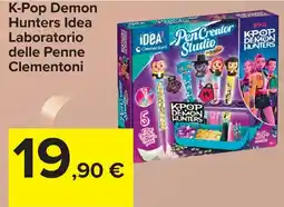 Carrefour Market K-Pop Demon Hunters Idea Laboratorio delle Penne Clementoni offerta