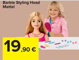 Carrefour Market Barbie Styling Head Mattel offerta