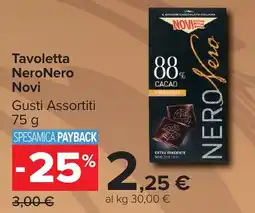 Carrefour Market Tavoletta NeroNero Novi offerta