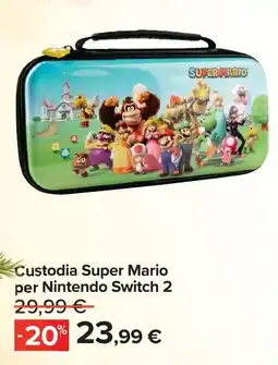 Carrefour Custodia Super Mario per Nintendo Switch 2 offerta