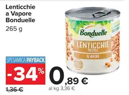 Carrefour Market Lenticchie a Vapore Bonduelle offerta