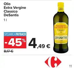 Carrefour Market Olio Extra Vergine Classico DeSantis offerta