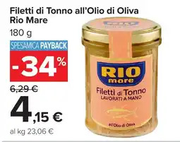 Carrefour Market Filetti di Tonno Rio Mare offerta