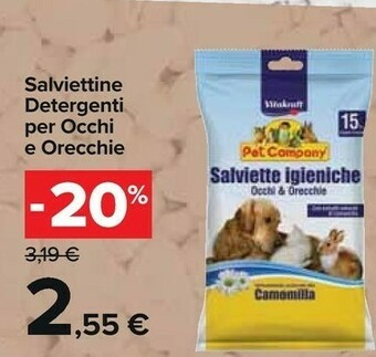 Carrefour Market Salviettine detergenti per occhi e orecchie offerta