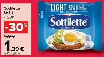 Carrefour Market Sottilette le originali light 200 g(ml) offerta