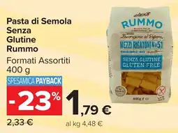 Carrefour Market Pasta di Semola Senza Glutine Rummo offerta