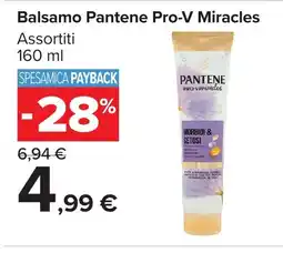 Carrefour Market Balsamo Pantene Pro-V Miracles offerta