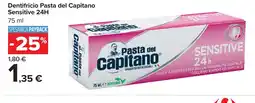 Carrefour Market Dentifricio Pasta del Capitano Sensitive 24H offerta