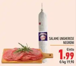 Maxi Supermercati Salame ungherese Negroni offerta