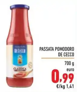 Maxi Supermercati Passata pomodoro De Cecco Classica offerta