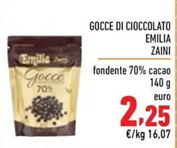 Maxi Supermercati Gocce di cioccolato Emilia Zaini offerta