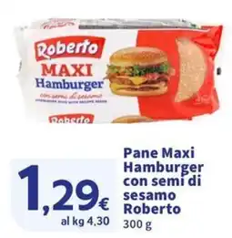 Ok Sigma Pane Maxi Hamburger con semi di sesamo Roberto offerta