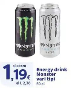 Ok Sigma Energy drink Monster offerta