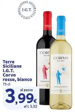 Ok Sigma Terre Siciliane Corvo rosso, bianco offerta