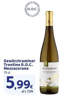 Ok Sigma Gewürztraminer Mezzacorona offerta