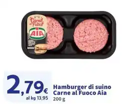 Ok Sigma Hamburger di suino Carne al Fuoco Aia offerta