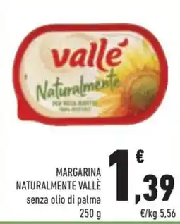Conad Margherita Margarina naturalmente Vallè offerta