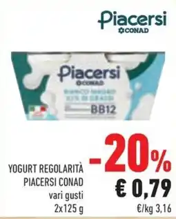 Conad Margherita Yogurt regolarità Piacersi Conad offerta