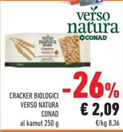 Conad Margherita Cracker biologici verso natura al kamut offerta