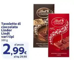Ok Sigma Tavolette di cioccolato Lindor offerta