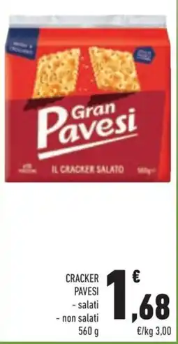 Conad Margherita Cracker Pavesi offerta