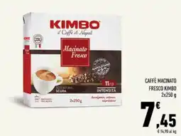 Conad Tuday Caffè macinato fresco Kimbo offerta