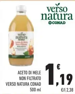Conad Margherita Aceto di mele verso natura conad offerta