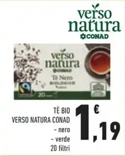 Conad Margherita Tè bio verso natura conad offerta