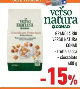 Granola bio verso natura