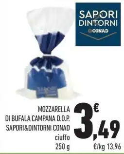 Conad Margherita Mozzarella di bufala campana d.o.p. Sapori&dintorni Conad offerta