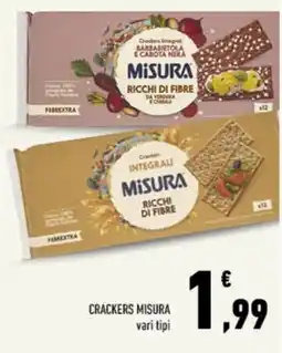 Conad Tuday Crackers Misura offerta
