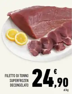 Conad Tuday Filetto di tonno superfrozen decongelato offerta