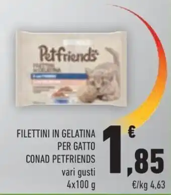 Filettini in gelatina per gatto Conad Petfriends