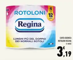 Conad Tuday Carta igienica rotoloni Regina offerta