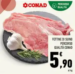 Conad Tuday Fettine di suino Percorso Qualità Conad offerta