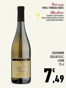 Conad Tuday Sauvignon Livon offerta