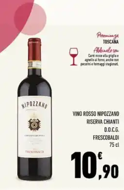 Conad Tuday Vino rosso Nipozzano Riserva Chianti D.O.C.G. Frescobaldi offerta