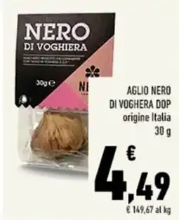 Conad Tuday Aglio nero di Voghera DOP offerta