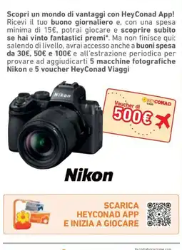Conad Margherita Nikon offerta