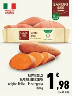 Conad Tuday Patate Dolci Sapori&Idee Conad offerta