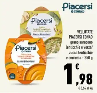 Piacersi Vellutata grano saraceno lenticchie e verza/zucca lenticchie e curcuma